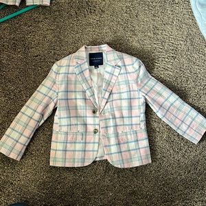 Janie and Jack plaid blazer